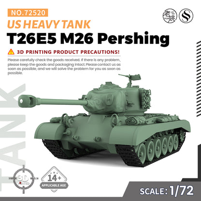 SSMODEL 520 Military Armoured Model Kit US T26E5 M26 Pershing Heavy Tank