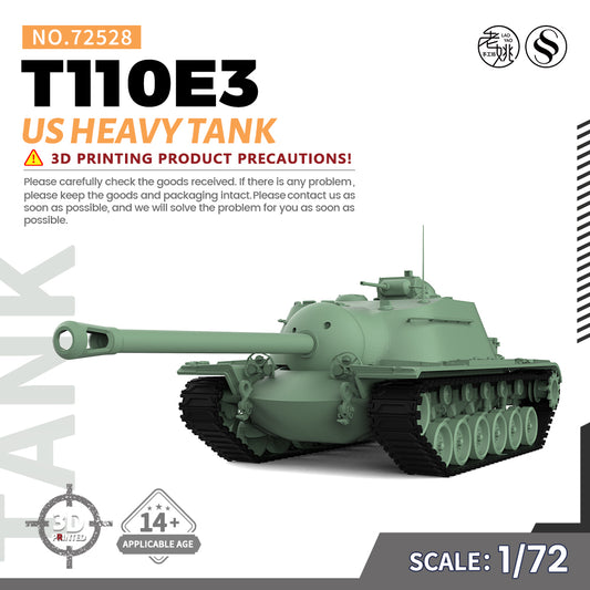 SSMODEL 528 Military Armoured Model Kit US T110E3 Heavy Tank