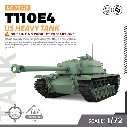 SSMODEL 529 Military Armoured Model Kit US T110E4 Heavy Tank