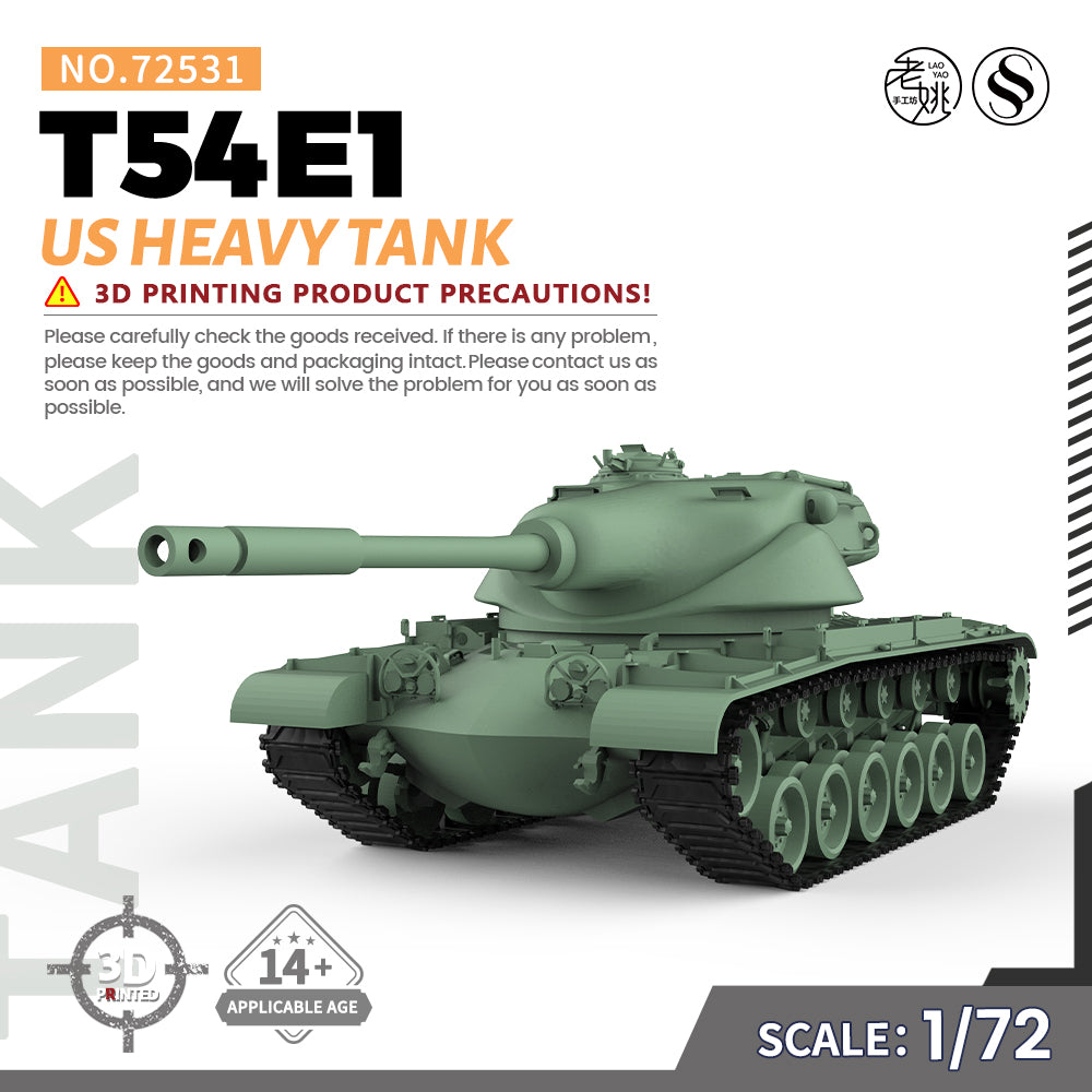 SSMODEL 531 Military Armoured Model Kit US T54E1 Heavy Tank