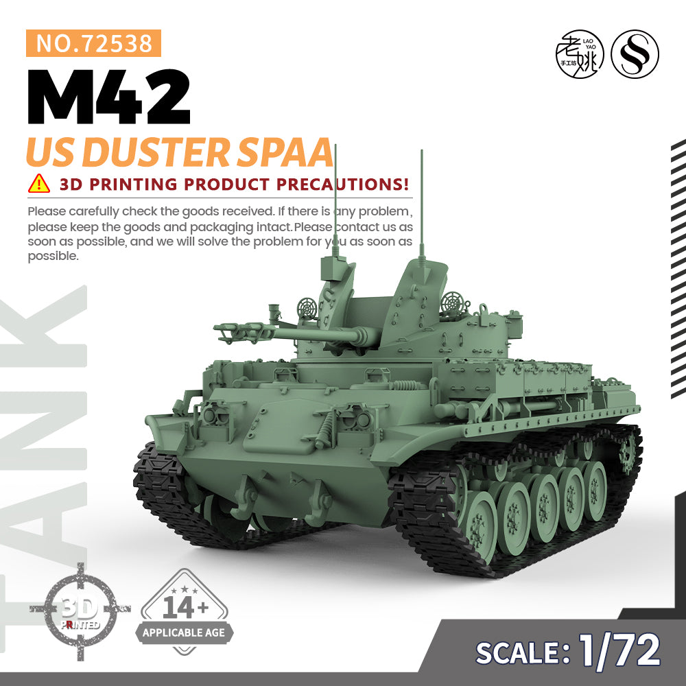 SSMODEL 538 Military Armoured Model Kit US M42 Duster SPAA