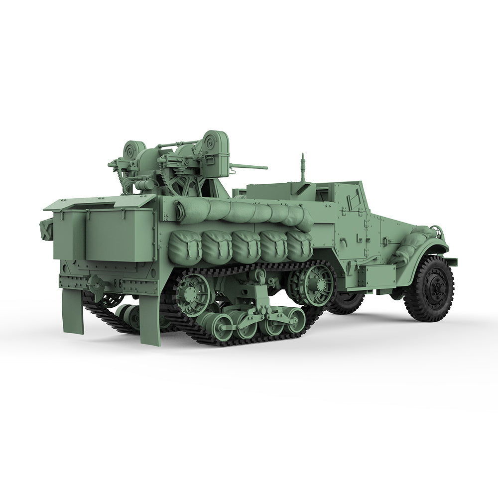 SSMODEL 553 Military Armoured Model Kit US M13 Multiple Gun Motor Carriage SPAA