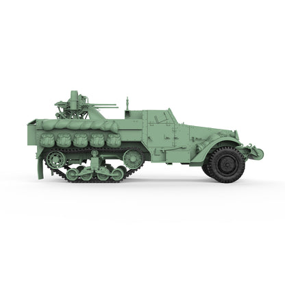 SSMODEL 553 Military Armoured Model Kit US M13 Multiple Gun Motor Carriage SPAA