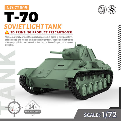 SSMODEL 605 Military Armoured Model Kit Soviet T-70 Light Tank