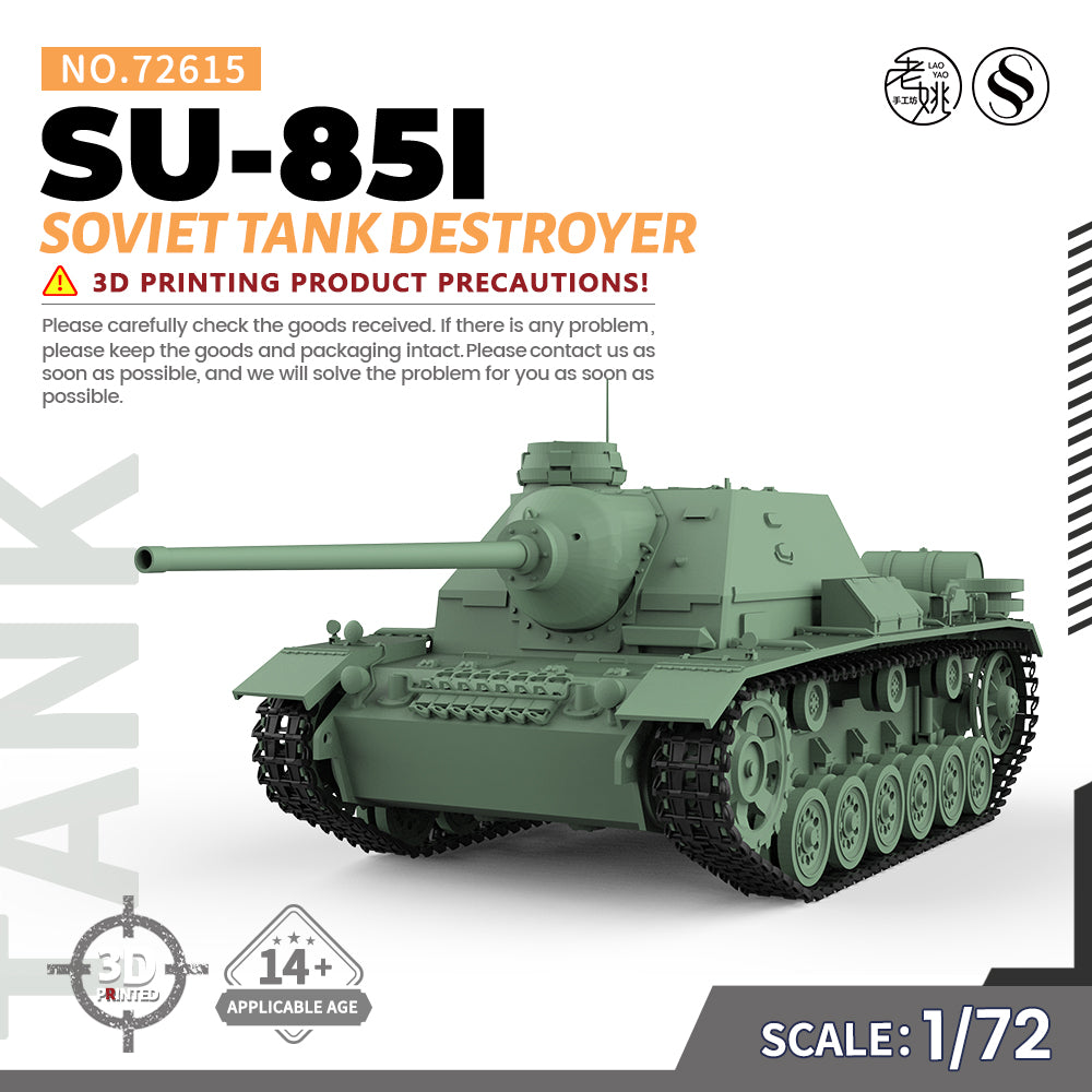 SSMODEL 615 Military Armoured Model Kit Soviet SU-85I Tank Destroyer