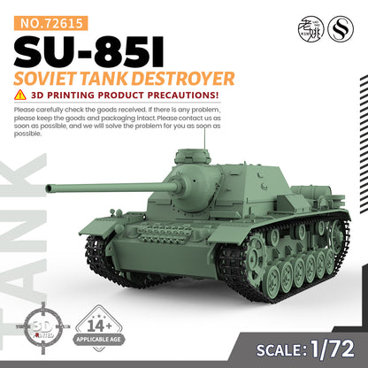 SSMODEL 615 Military Armoured Model Kit Soviet SU-85I Tank Destroyer