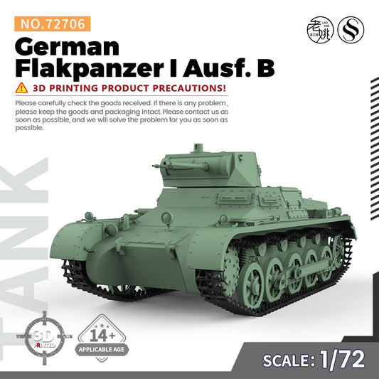 SSMODEL 706 Military Armoured Model Kit German Pz.Kpfw. I Ausf. B Light Tank