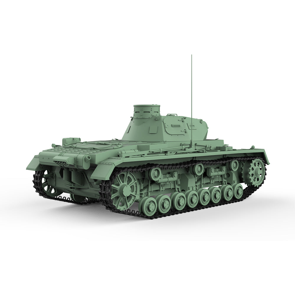 SSMODEL 710 V1.9 1/72(64,76,87) 25mm Military Model Kit German Pz.Kpfw.III Medium Tank Ausf.B