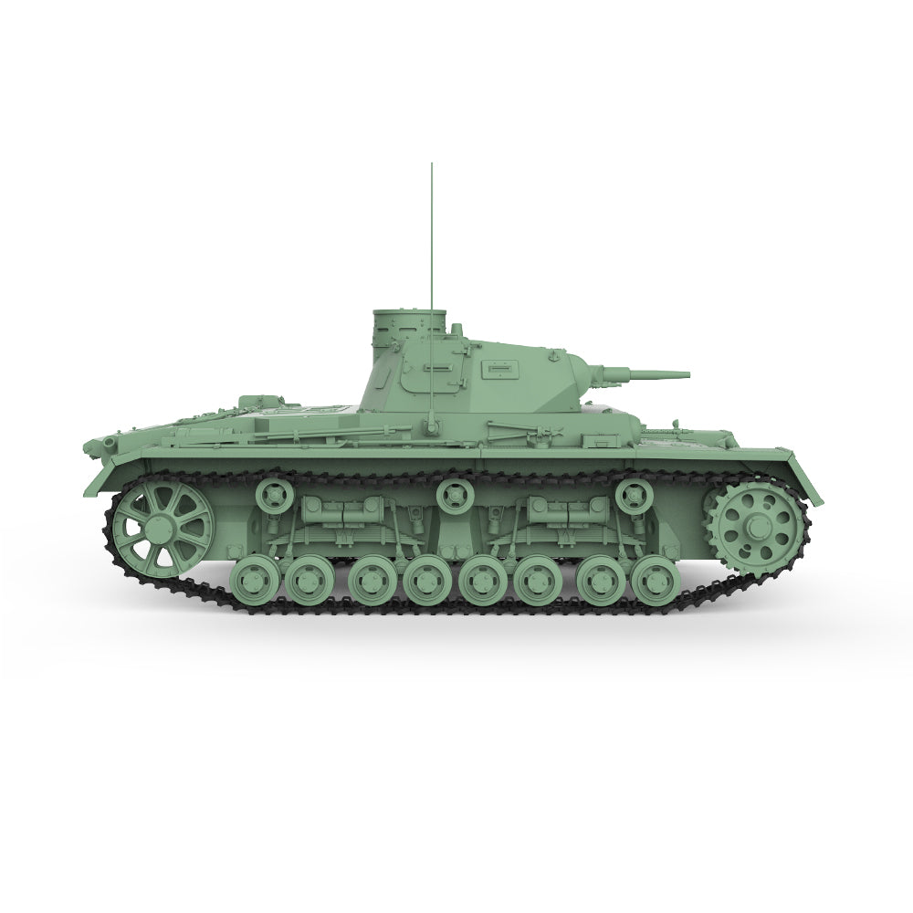 SSMODEL 710 V1.9 1/72(64,76,87) 25mm Military Model Kit German Pz.Kpfw.III Medium Tank Ausf.B