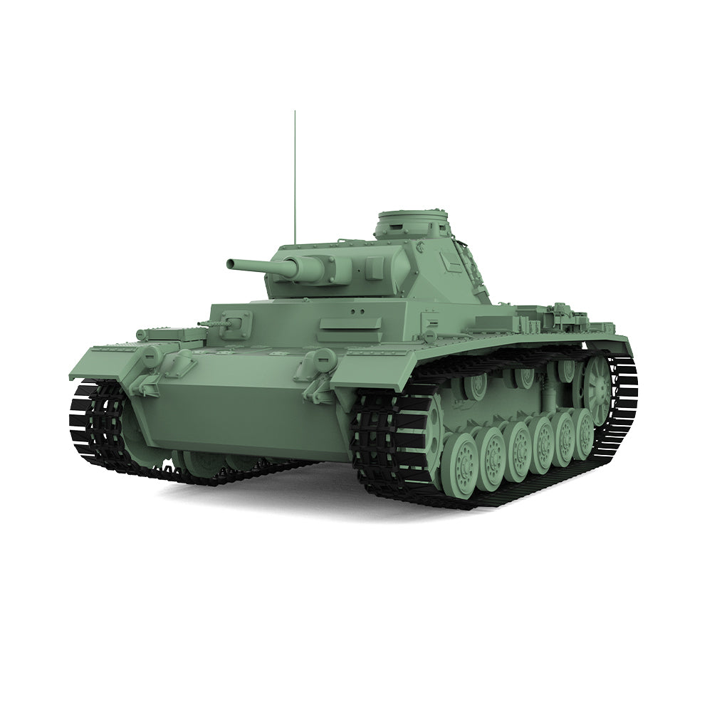 SSMODEL 712 V1.9 1/72(64,76,87) 25mm Military Model Kit German Pz.Kpfw.III Medium Tank Ausf.F