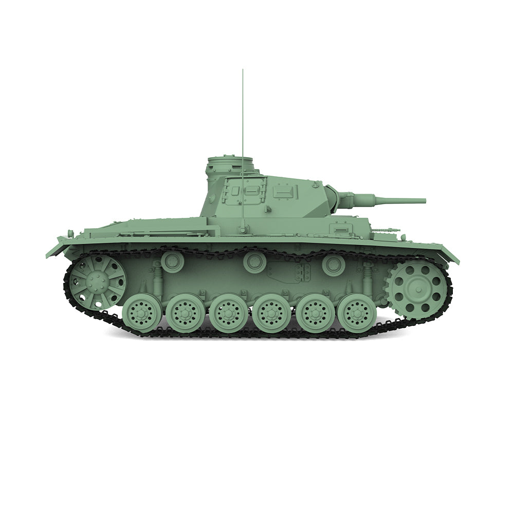 SSMODEL 712 V1.9 1/72(64,76,87) 25mm Military Model Kit German Pz.Kpfw.III Medium Tank Ausf.F