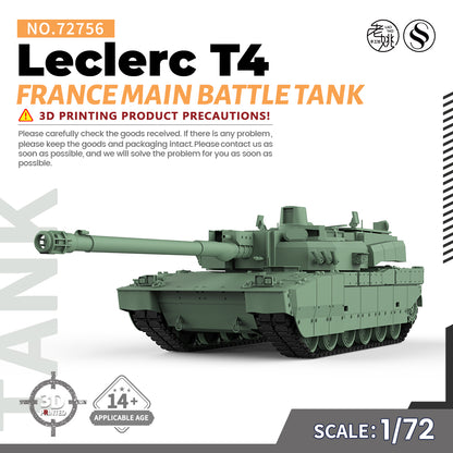 SSMODEL 756 Military Armoured Model Kit France Leclerc T4 Main Battle Tank