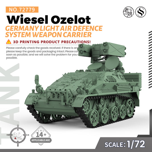 SSMODEL 779 Military Armoured Model Kit Germany Wiesel Ozelot Light Air Defence System Weapon Carrier