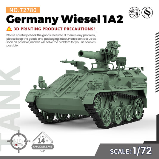 SSMODEL 780 V1.9 1/72(64,76,87) 25mm Military Model Kit Germany Waffentr?ger Wiesel 1A2 TOW