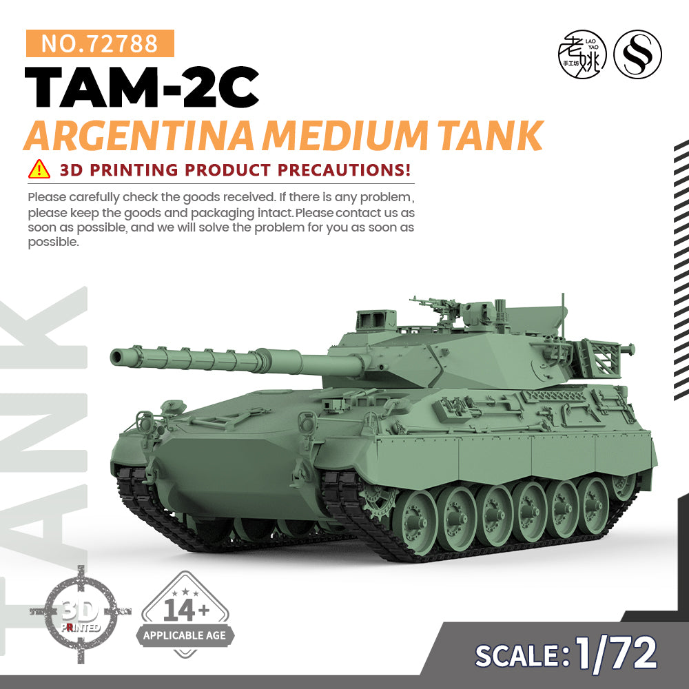 SSMODEL 788 Military Armoured Model Kit Argentina TAM-2C Medium Tank