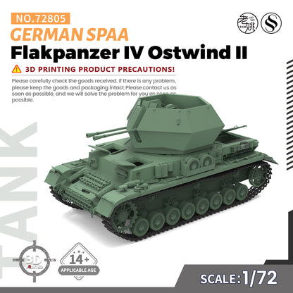 SSMODEL 805 Military Armoured Model Kit German Flakpanzer IV Ostwind II SPAA