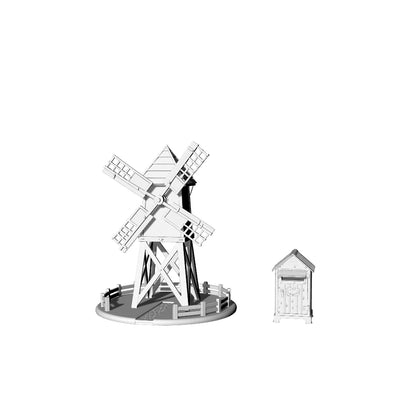 MRY-SFW LYTS605 3D Printed Unpainted White Resin, American Farm Building Decor, Windmill, Mailbox, Miniature Courtyard Landscape Ornaments