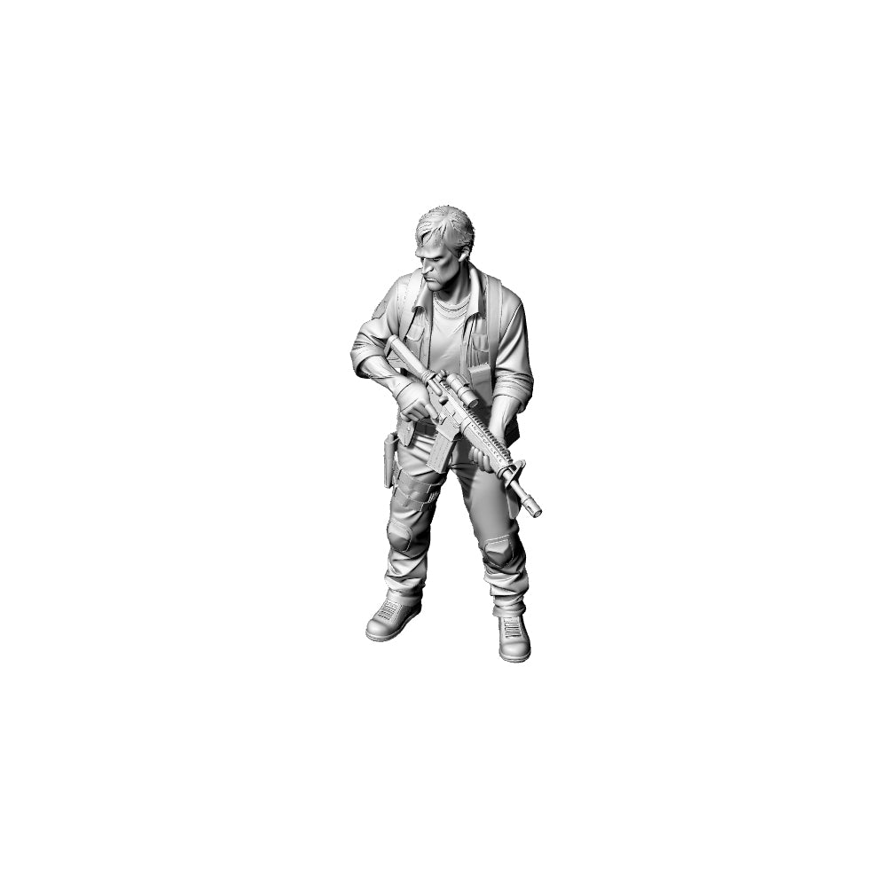 MRY-SFW LYTS326 3D Printed Post-Apocalyptic Highway Ruins Diorama, Zombie & Survivor Miniature Set, Wasteland Terrain for Tabletop Games