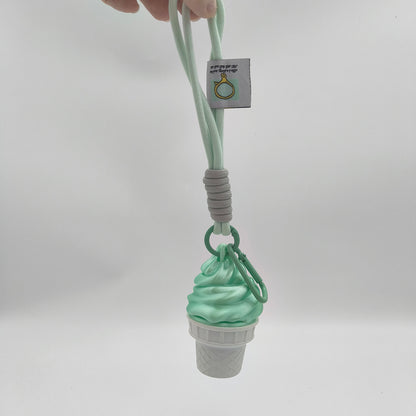 LYTP018G Ice Cream Key Ring 3D Printing Creative New Model Can Light Up Ice Cream Keychain Personalized Keychain Pendant
