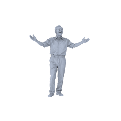 Yao's Studio LYTR259 Singing Elderly Quintet Resin Miniature Model 5-Figure Set, Unpainted Choir Performance Figures, DIY Painting Scene Decoration Miniatures Diorama Resin Figures