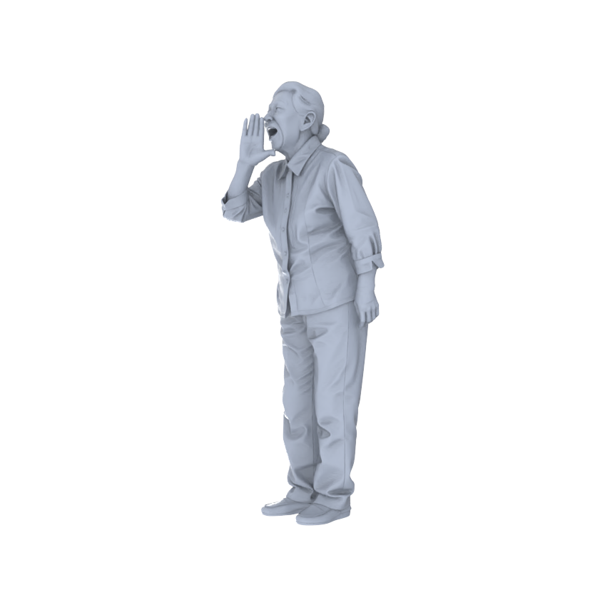 Yao's Studio LYTR259 Singing Elderly Quintet Resin Miniature Model 5-Figure Set, Unpainted Choir Performance Figures, DIY Painting Scene Decoration Miniatures Diorama Resin Figures