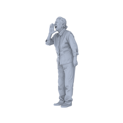 Yao's Studio LYTR259 Singing Elderly Quintet Resin Miniature Model 5-Figure Set, Unpainted Choir Performance Figures, DIY Painting Scene Decoration Miniatures Diorama Resin Figures