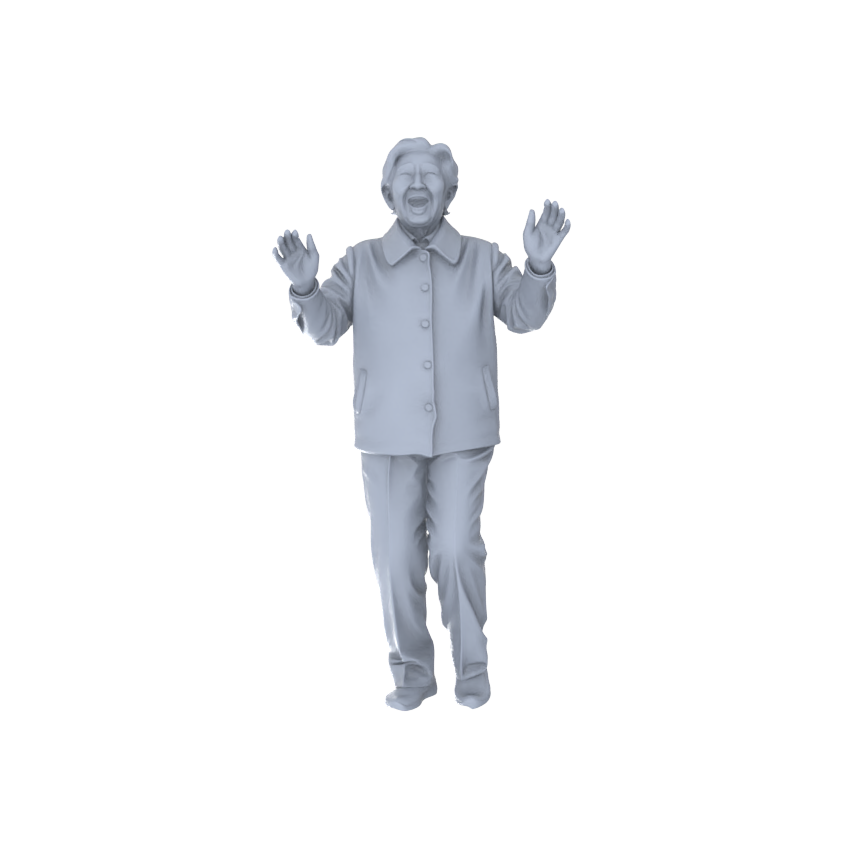 Yao's Studio LYTR259 Singing Elderly Quintet Resin Miniature Model 5-Figure Set, Unpainted Choir Performance Figures, DIY Painting Scene Decoration Miniatures Diorama Resin Figures