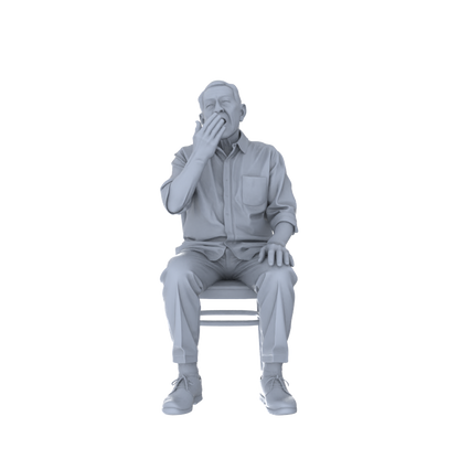 Yao's Studio LYTR259 Singing Elderly Quintet Resin Miniature Model 5-Figure Set, Unpainted Choir Performance Figures, DIY Painting Scene Decoration Miniatures Diorama Resin Figures