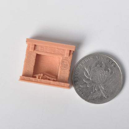 Stone Fireplace Type-1 HO/OO/Z/N/TT Railroad Miniature Accessory Display Props MRY-SFW LYT051