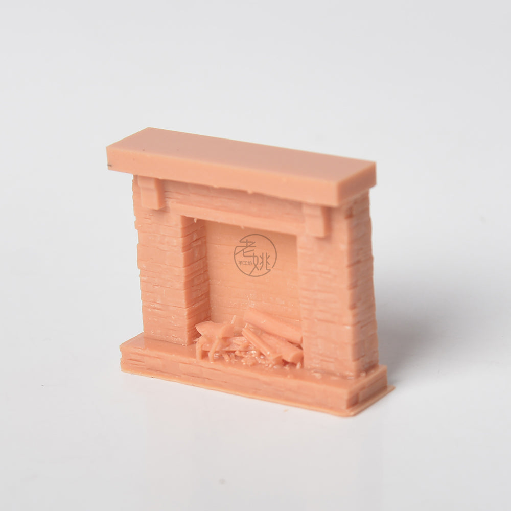 Stone Fireplace Type-1 HO/OO/Z/N/TT Railroad Miniature Accessory Display Props MRY-SFW LYT051