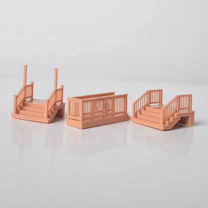 American Style Houses HO/OO/Z/N/TT Railroad Miniature Diorama House Building MRY-SFW LYT085