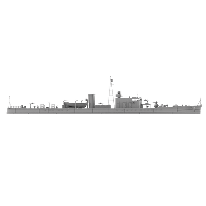 RHWS012 IJN Type K-7 No.4 Submarine Chaser Kusentei Water line