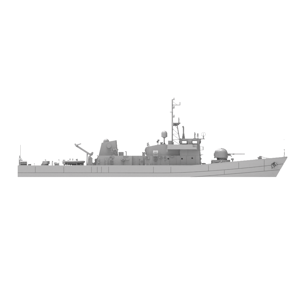 RHWS009 Greet Britannia Peacock Class Submarine Chaser LÉ Orla P41 Water line