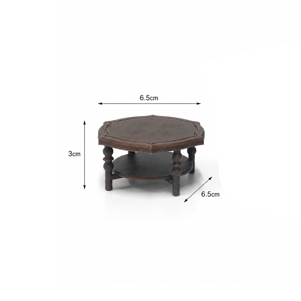 RHF0463I European-style coffee table Vintage Dollhouse Victorian Style Miniature Furniture European Miniature Furniture Rococo Mini Furniture Mini European Coffee Table