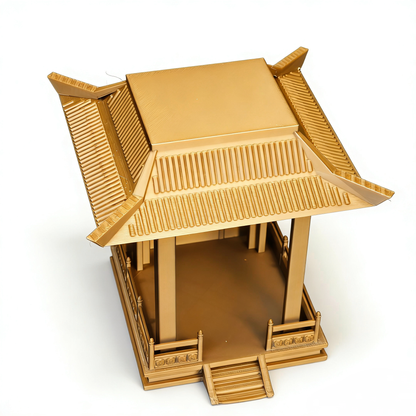 RHF-223 A Traditional Chinese Pavilion Chinese Style Pavilion Aquarium External Decor Blind Box Figure Display StandDual-Use Chinese Pavilion