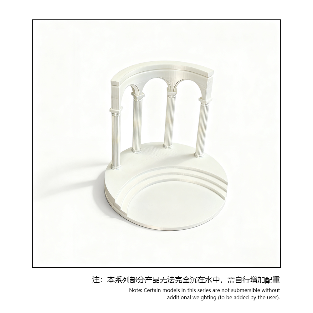 LYTP024B Roman Architecture Ornament Roman Column 3D Printed Roman Architecture Aquarium Decor Fish Tank Landscape Set With Hideout Caves