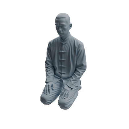 MRY-SFW LYTR1087 Traditional Clothing Kneeling Character Modern Model 4 pcs