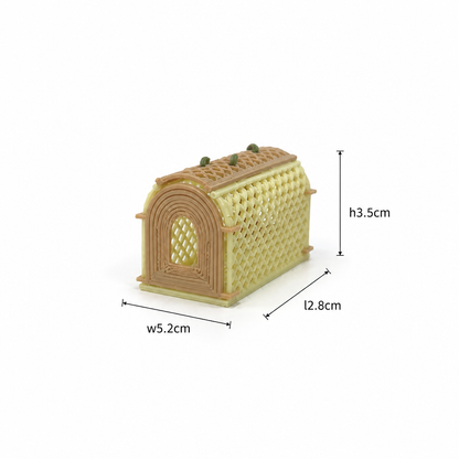 RHF0403 Wilderness Island Survival Series Ornaments Desktop Ornaments Creative DIY Cottage Furniture Dollhouse Accessories Miniature Home Mini Models Dollhouse Accessories Outdoor Scenes
