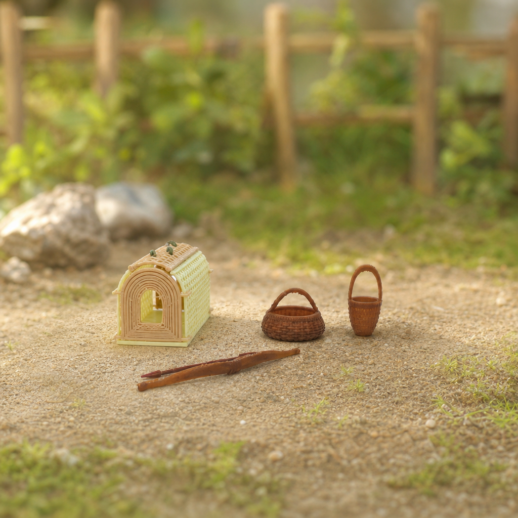 RHF0403 Wilderness Island Survival Series Ornaments Desktop Ornaments Creative DIY Cottage Furniture Dollhouse Accessories Miniature Home Mini Models Dollhouse Accessories Outdoor Scenes