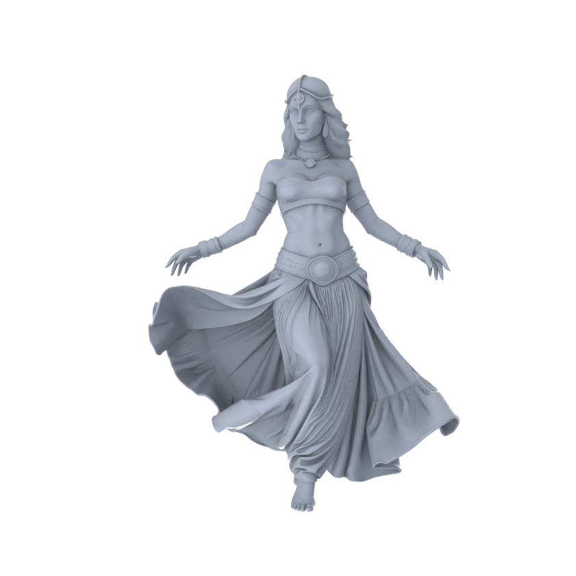 MRY-SFW LYTR562 Ancient Exotic Style Women Pose Group of 6 Miniature Car Diorama Figures Scene Props Accessories Resin