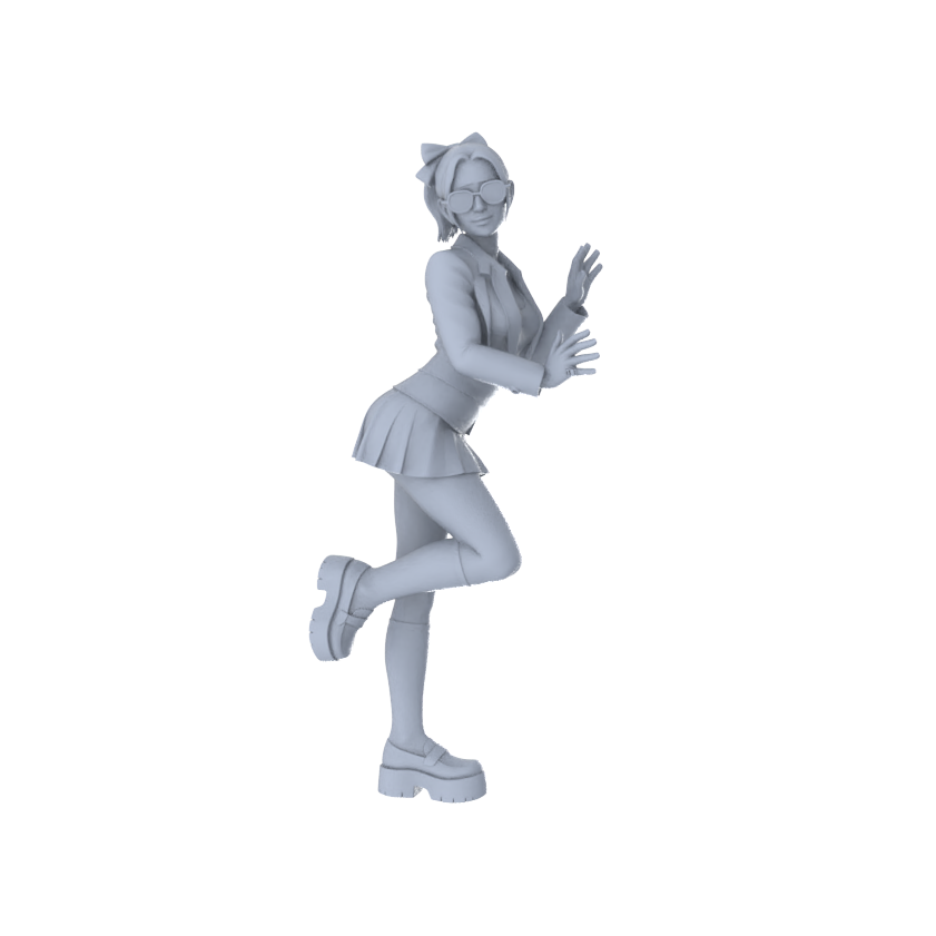 MRY-SFW LYTR561 Modern Campus Youth Girls Pose Group of 6 Miniature Car Diorama Figures Scene Props Accessories Resin