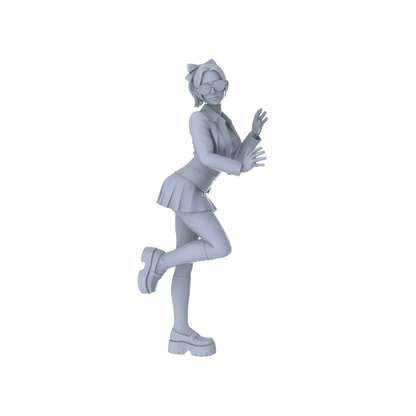 MRY-SFW LYTR561 Modern Campus Youth Girls Pose Group of 6 Miniature Car Diorama Figures Scene Props Accessories Resin