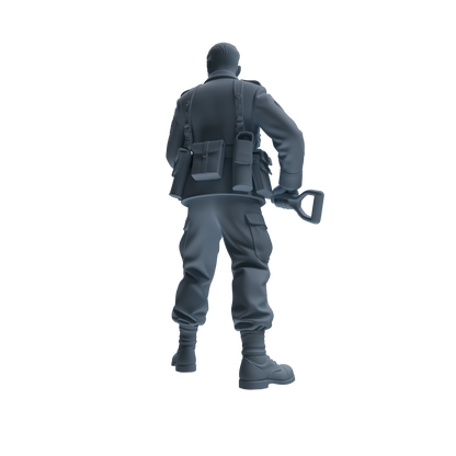 MRY-SFW SSTR185 Miniatures Soldier Model Kit Combat Engineer Soldier Pose Modern Model 4 pcs