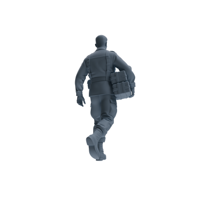 MRY-SFW SSTR179 Miniatures Soldier Model Kit Logistics Soldier Pose Modern Model 3 pcs