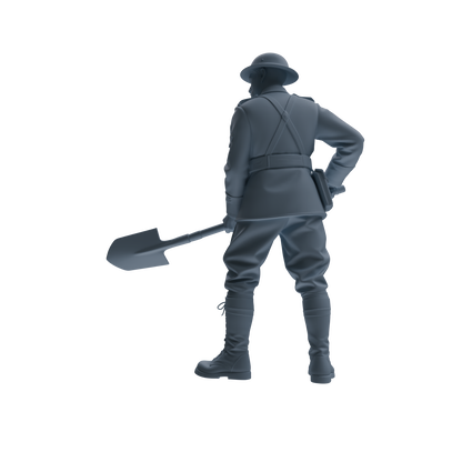 MRY-SFW SSTR177 Miniatures Soldier Model Kit Combat Engineer Soldier Modern Model 6 pcs