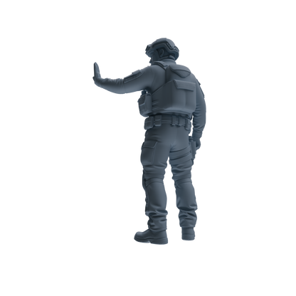 MRY-SFW SSTR183 Miniatures Soldier Model Kit Special Forces Soldier Pose Modern Model 3 pcs