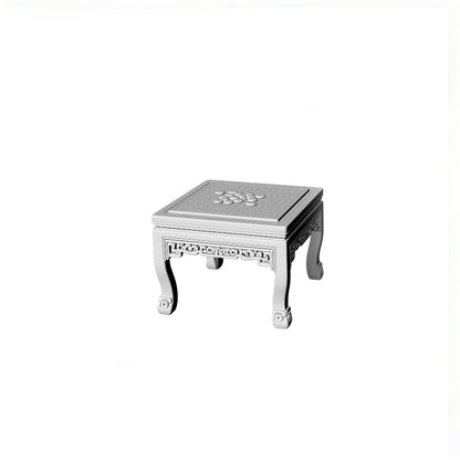MRY-SFW LYTS527  3D Printed Chinese Armchair & Go Table Furniture Set, Unpainted White Resin, Miniature Dollhouse Diorama Accessories