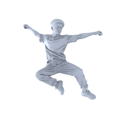 MRY-SFW LYTR554 Modern Street Hip-hop Dancers Pose Group of 5 Miniature Car Diorama Figures Scene Props Accessories Resin