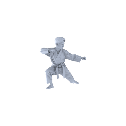 MRY-SFW LYTR560 Modern Dojo Karate Practitioners Pose Group of 5 Miniature Car Diorama Figures Scene Props Accessories Resin