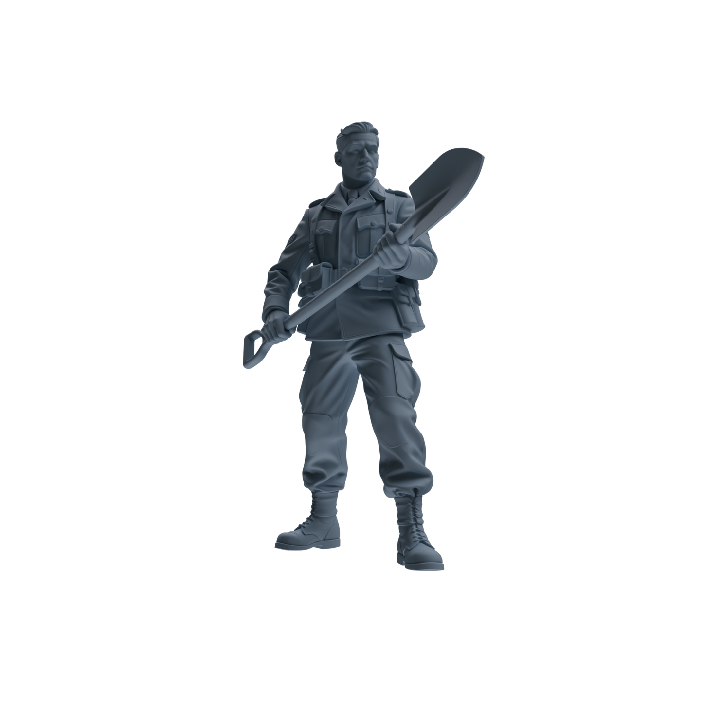 MRY-SFW SSTR185 Miniatures Soldier Model Kit Combat Engineer Soldier Pose Modern Model 4 pcs